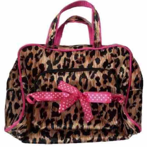 CONTENTS Handbags - CHEETAH LEOPARD Cosmetic Makeup Travel Bag Pouch Set of 2